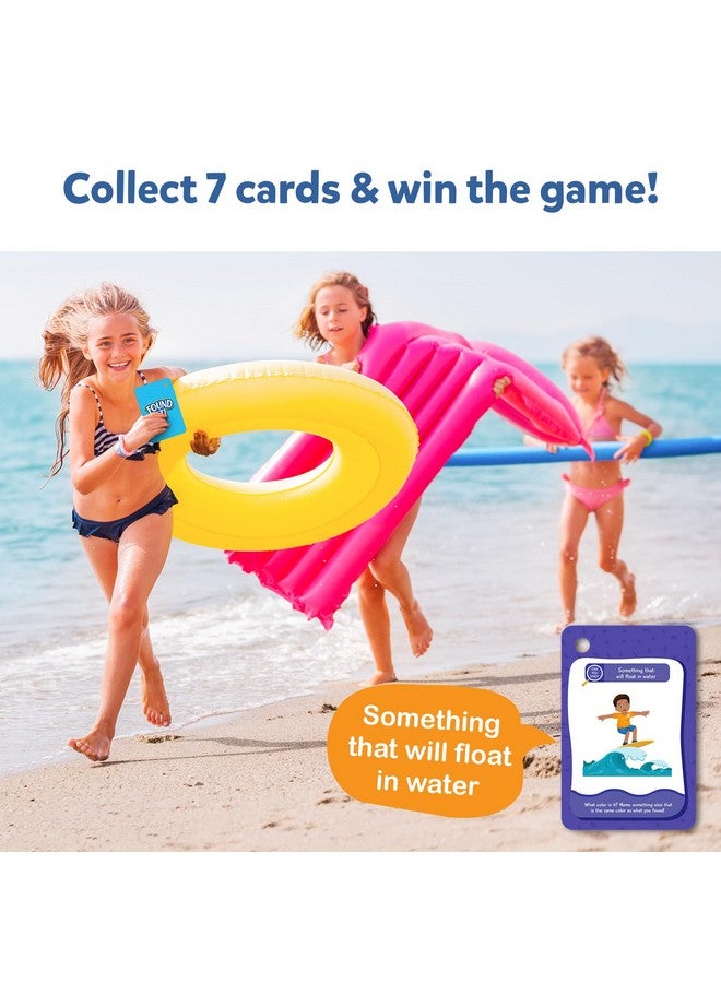 Card Game - Found It Beach, Scavenger Hunt For Kids, Boys, Girls And Families Who Love Board Games, Educational Toys, 50 Waterproof Cards, Travel Game, Gifts For Ages 4, 5, 6, 7