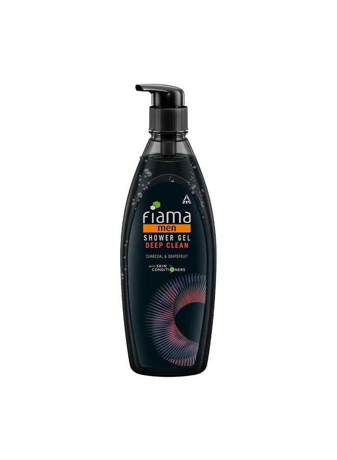 Men Body Wash Shower Gel Deep Clean 500Ml Body Wash For Men With Skin Conditioners And Goodness Of Charcoal & Grapefruit For Clean & Clear Skin Mens Moisturising Bodywash For Dry Skin