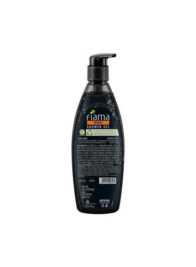 Men Body Wash Shower Gel Deep Clean 500Ml Body Wash For Men With Skin Conditioners And Goodness Of Charcoal & Grapefruit For Clean & Clear Skin Mens Moisturising Bodywash For Dry Skin