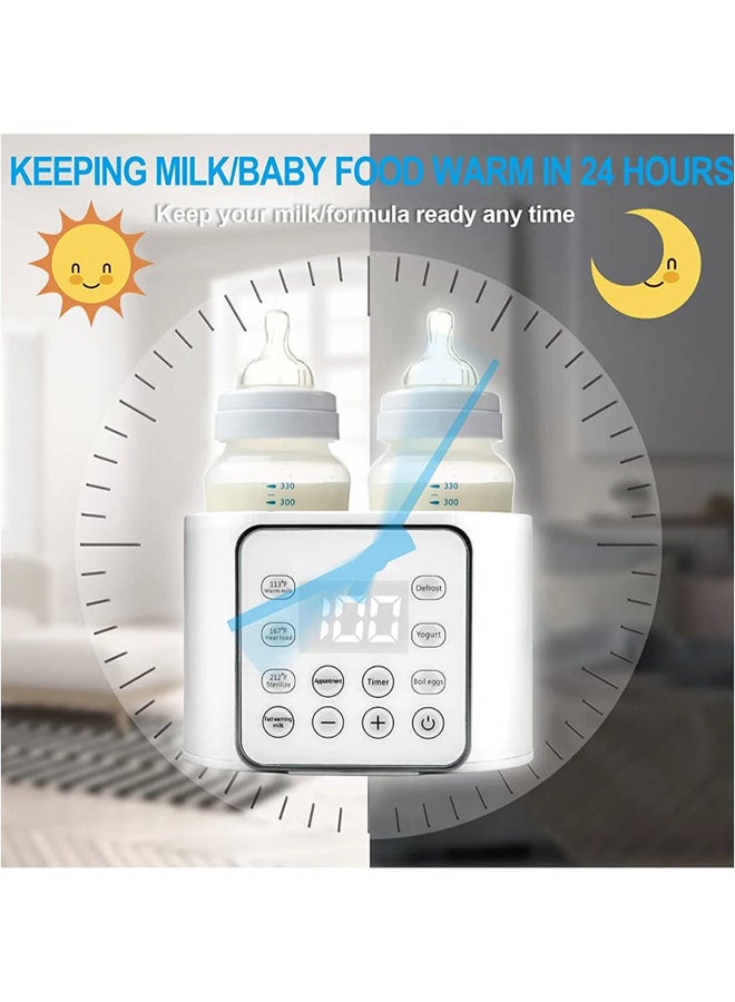 9-In-1 Baby Bottle Warmer With Lcd Display, Timer & 24H Temperature Control