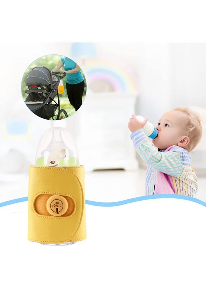 Baby Usb Bottle Warmer Cover, Yellow