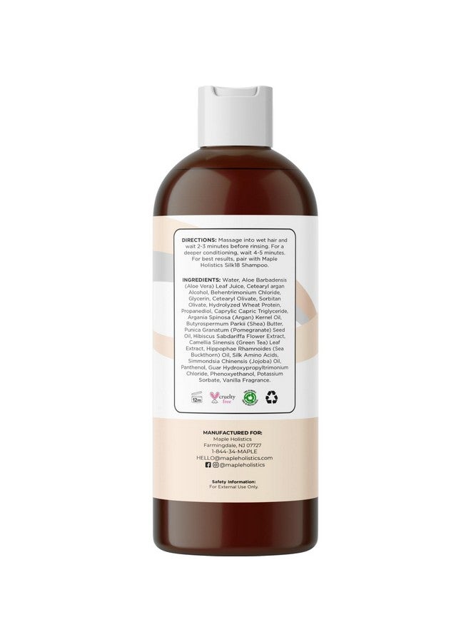 Deep Conditioner For Dry Damaged Hair 16 Fluid Ounces Sulfate Free Amino Acids Jojoba And Argan Oil Volumizing Scalp Moisturizer Color Safe Unisex