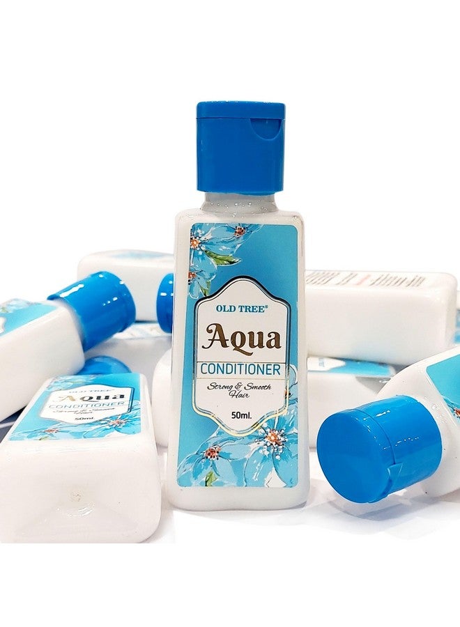 Aqua Hair Conditioner Toiletries Kit 50Ml - (Set Of 50 Pcs) | Travel Size Kit For Travelling, Hotel, Guest House | Hotel Amenities And Accessories For Dry & Fizzy Hair