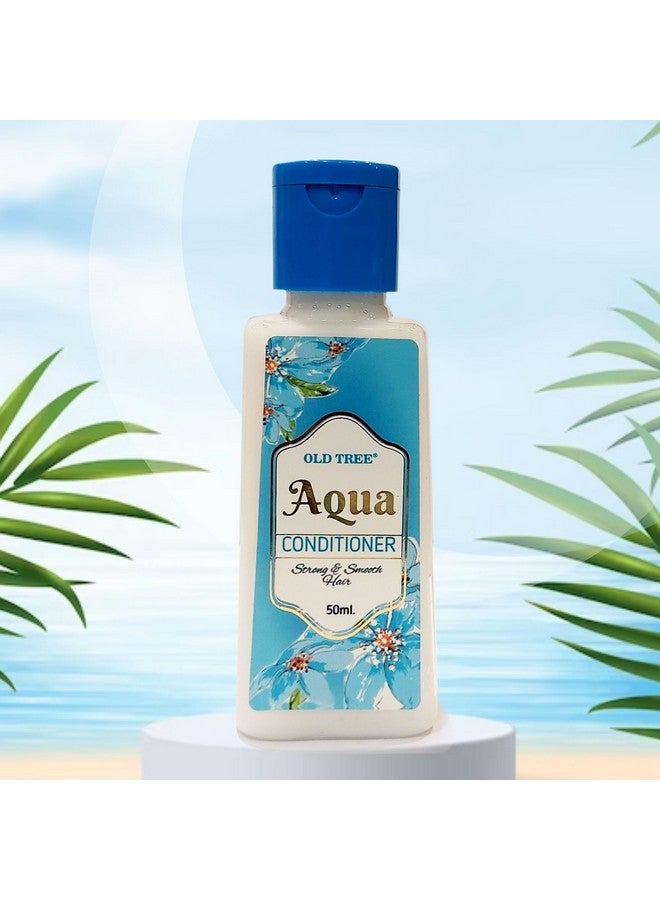 Aqua Hair Conditioner Toiletries Kit 50Ml - (Set Of 50 Pcs) | Travel Size Kit For Travelling, Hotel, Guest House | Hotel Amenities And Accessories For Dry & Fizzy Hair