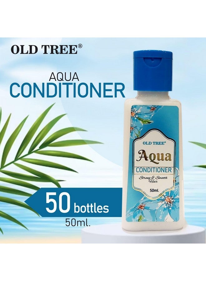 Aqua Hair Conditioner Toiletries Kit 50Ml - (Set Of 50 Pcs) | Travel Size Kit For Travelling, Hotel, Guest House | Hotel Amenities And Accessories For Dry & Fizzy Hair