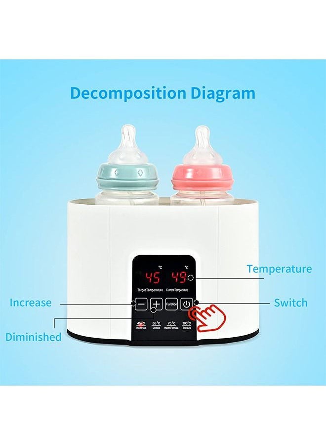 6-In-1 Multifunctional Bottle Warmer With Timer - White