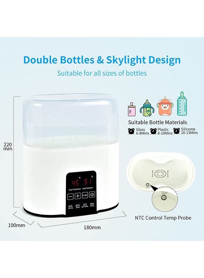 6-In-1 Multifunctional Bottle Warmer With Timer - White