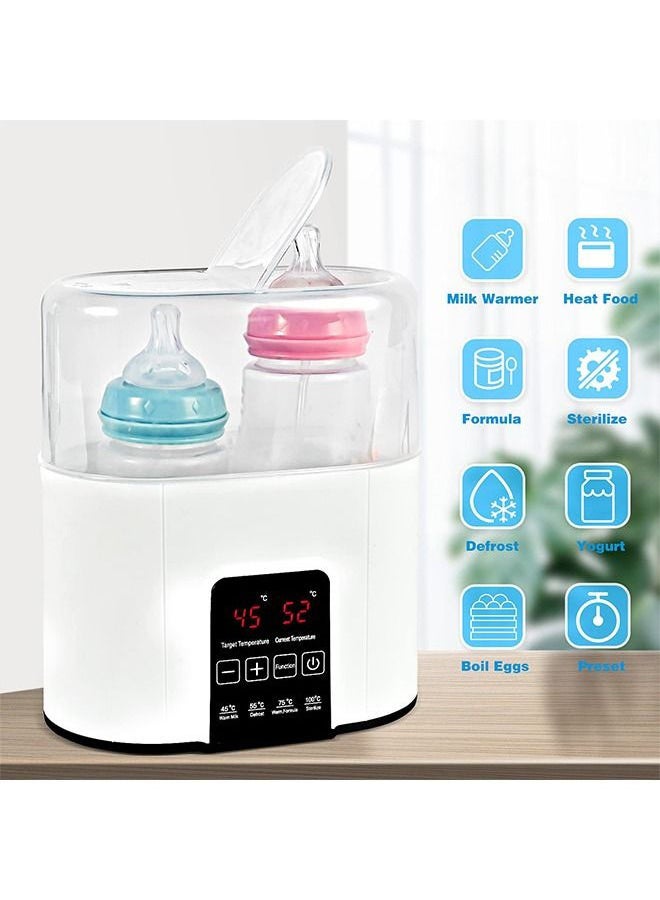 6-In-1 Multifunctional Bottle Warmer With Timer - White