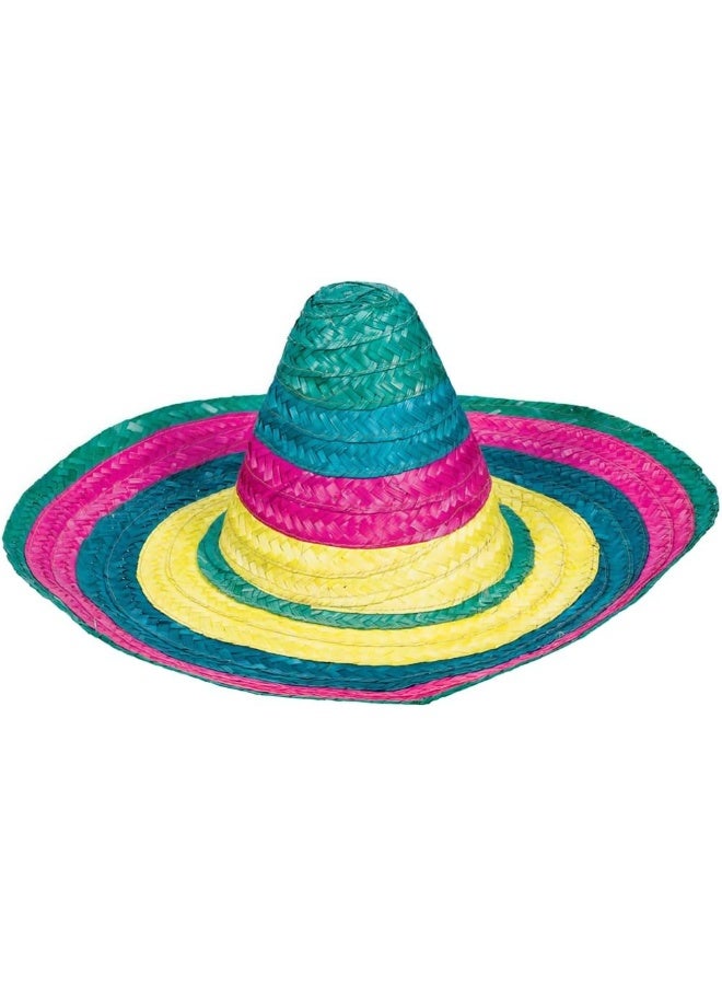 Colorful Straw Sombrero