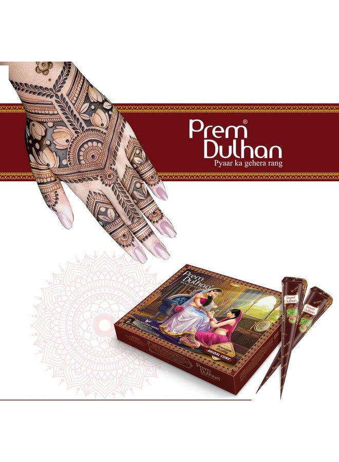 Bridal Cone For Wedding Hand Designing | Without Chemical | Long Lasting | For Men Women |Of 12 Pcs Of 35G | Natural Mehandi Cone - 1260G (Pack Of 3)