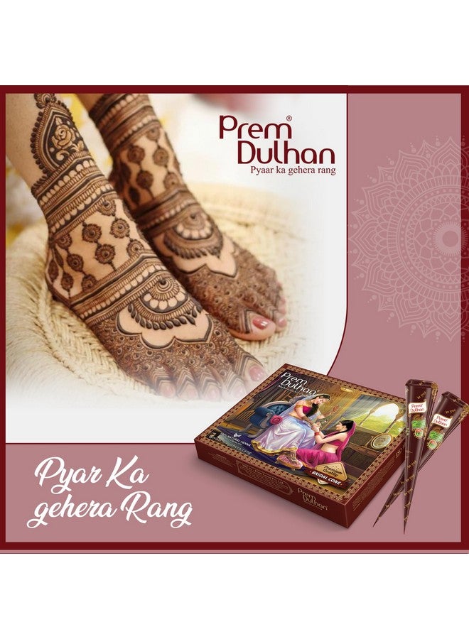 Bridal Cone For Wedding Hand Designing | Without Chemical | Long Lasting | For Men Women |Of 12 Pcs Of 35G | Natural Mehandi Cone - 1260G (Pack Of 3)