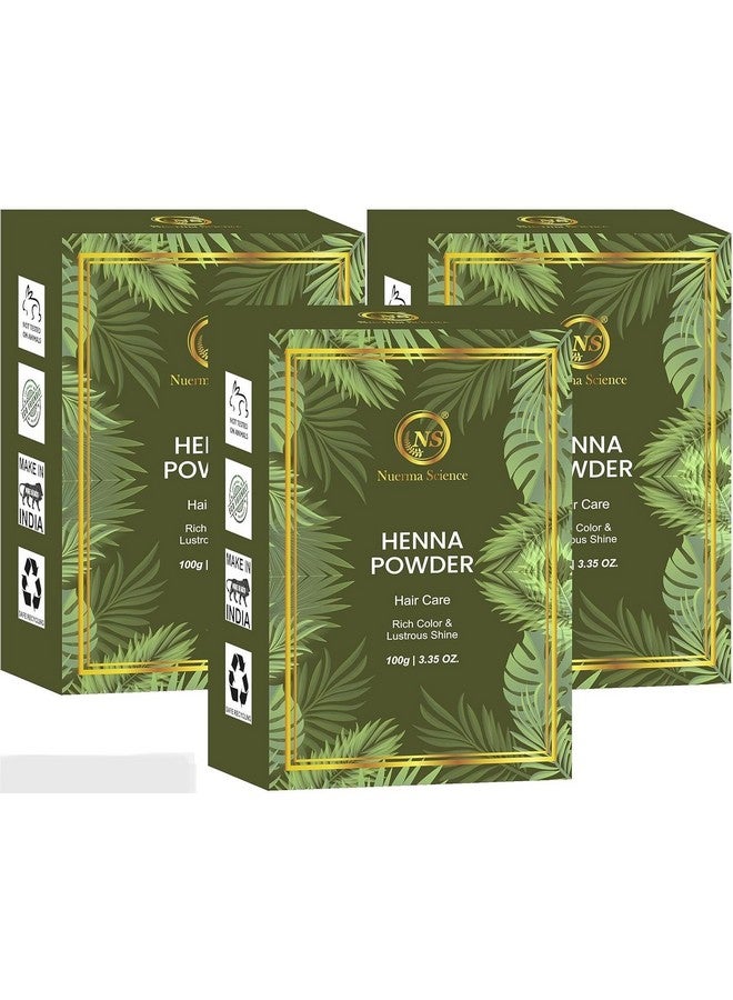 Henna Powder (Organic & Natural) For Hair & Skin Color, 100 Gm (Pack Of 3) 300 Gm