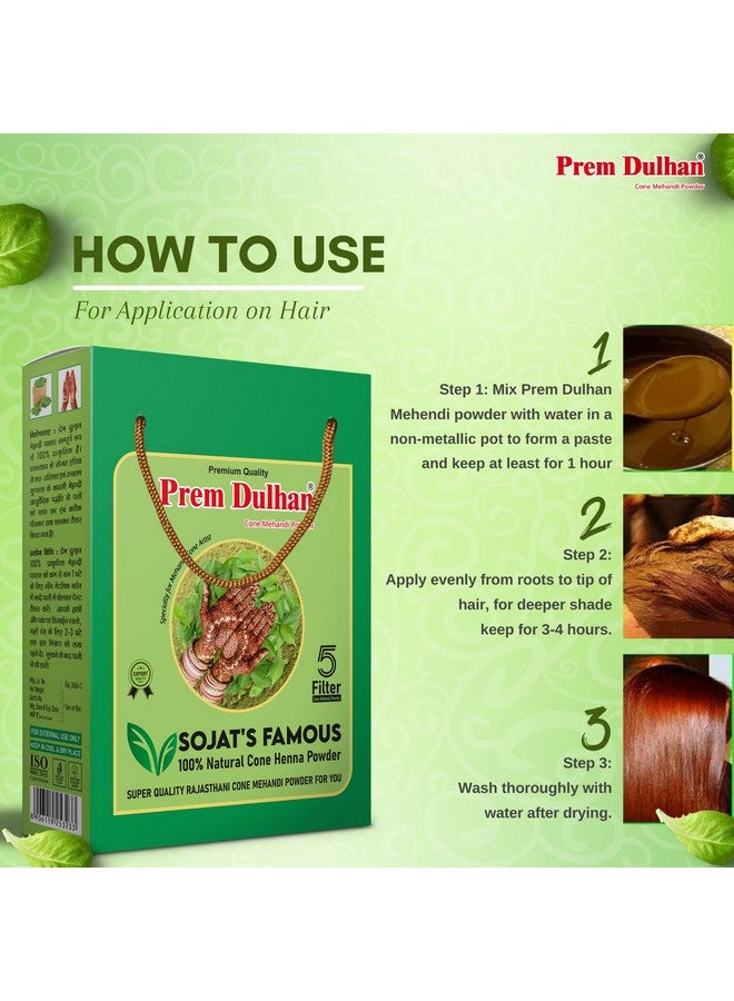 5 Filter 100% Natural Cone Henna Mehandi Powder For Men And Women | Natural Henna Powder For Hair | Free From Harsh Chemicals | Suitable For All Hair Types - 1Kg