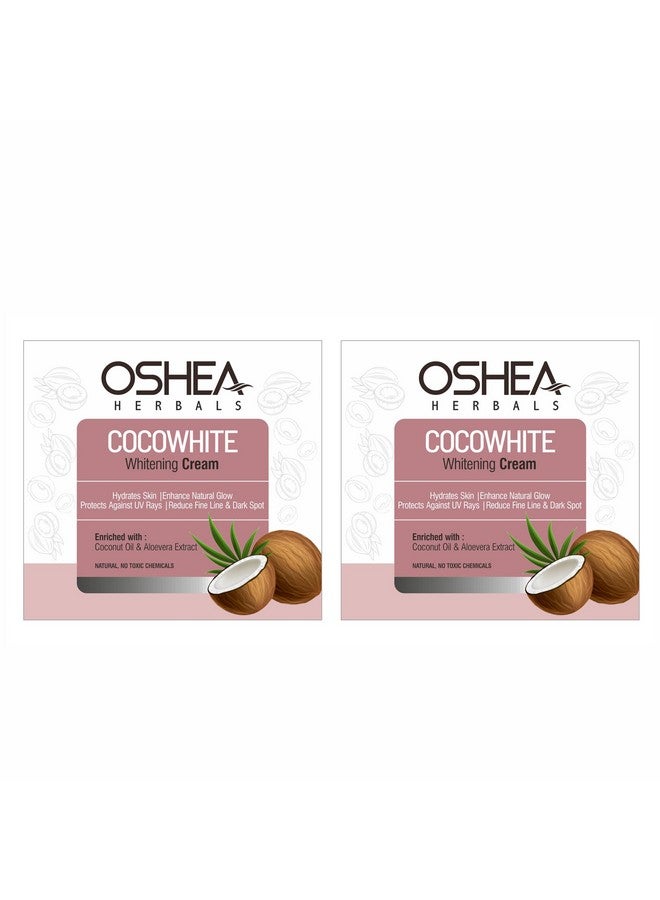 Cocowhite Face Cream For All Skin Types | Hydrates, Enhances Glow & Whitens Skin Tone With Spf Protection | Enriched With Coconut 50 G (Pack Of 2)