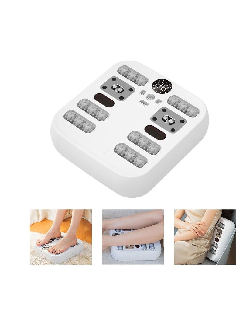 Foot Massager Electric Feet Massager With Heating 10 Itensities Foot Acupoint Massager Cordless Foot Relaxation Machine USB Rechargeable Body Massager for Foot Leg Calf Meridian Therapy Instrument