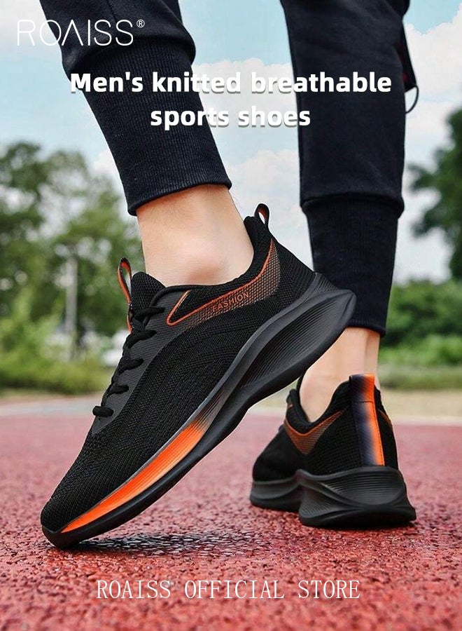 Versatile Breathable Running Shoes for Men with Soft Sole Trendy Casual Lightweight Shock Absorbing Sneakers for Sports and Casual Wear Men's Low-Cut Comfortable Workout Shoes