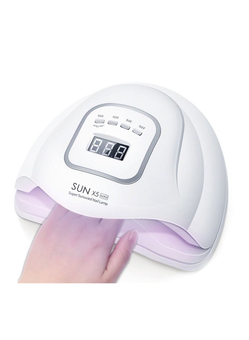 SUN X5 MAX 120W LED UV Lamp Nail Dryer 45 LED For Drying Gel Polish 30/60/90S Timer Auto Sensor Nail Art Machine (white)