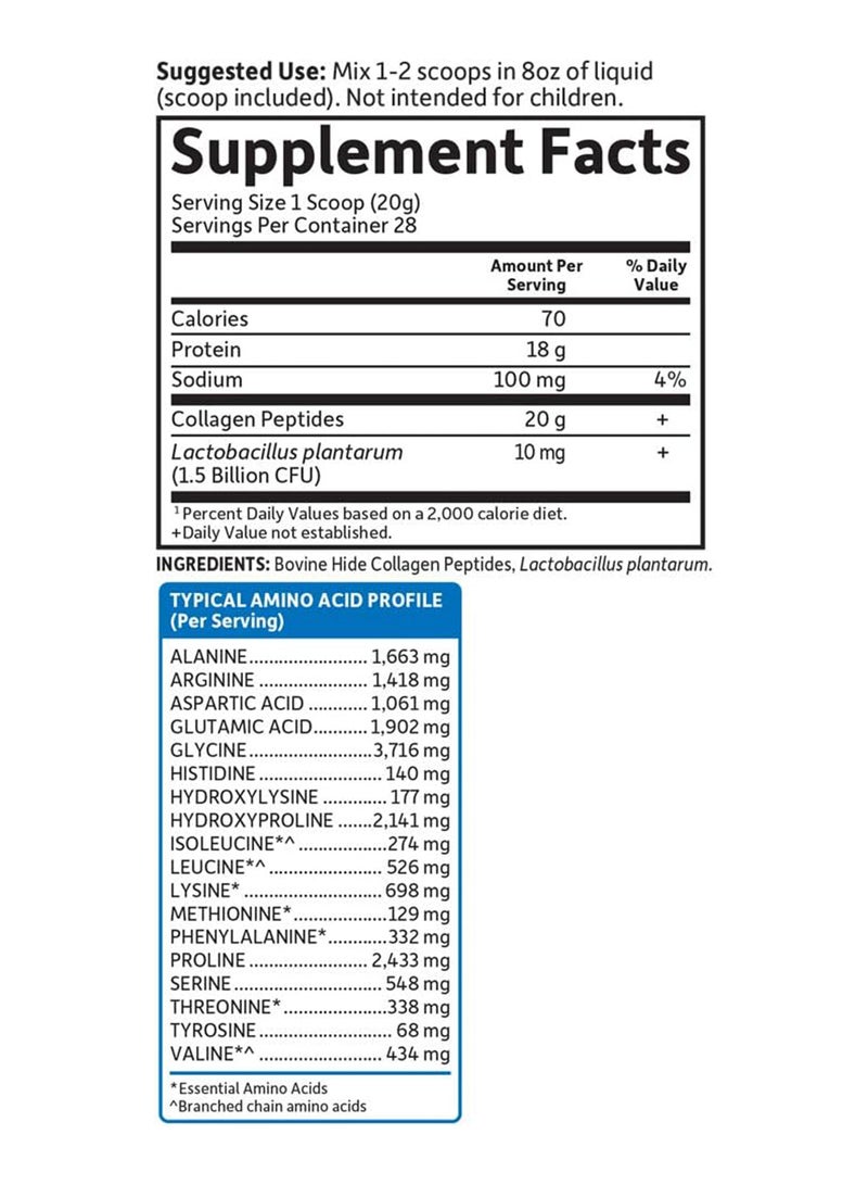 Grass Fed Collag Peptides 560G Powdr 12459