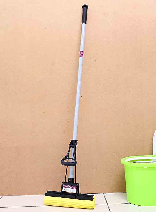 Easy And Simple Pva Sponge Roller Mop Multicolor Black/Silver/Yellow 27.5x8cm