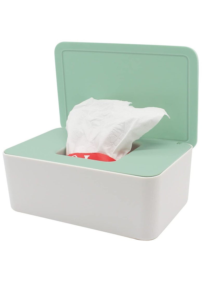 Wet Wipes Dispenser Box, Toilet Wipes Dispenser Box, Dry Wet Tissue Paper Case Holder, Tissue Storage Box Case with Lid Dustproof for Home Office