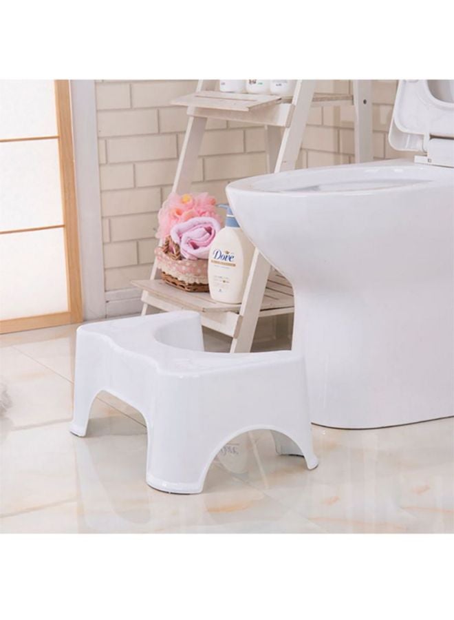 Bathroom Toilet Stool White 44.5x28x21centimeter