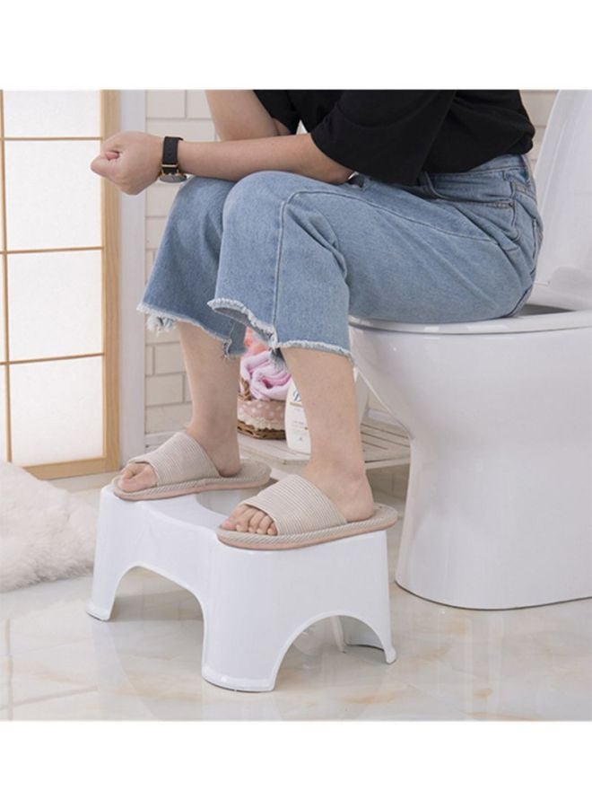 Bathroom Toilet Stool White 44.5x28x21centimeter