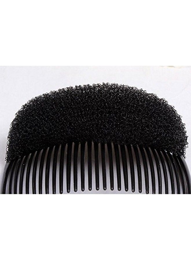 2Pcs 23 Teeth Hair Fringe Volume Bump Up Inserts Toolshair Pin Hair Styling Clip Hair Charming Insert Do Beehive Tool Maker Hair Comb Hair Style Accessories (Black)