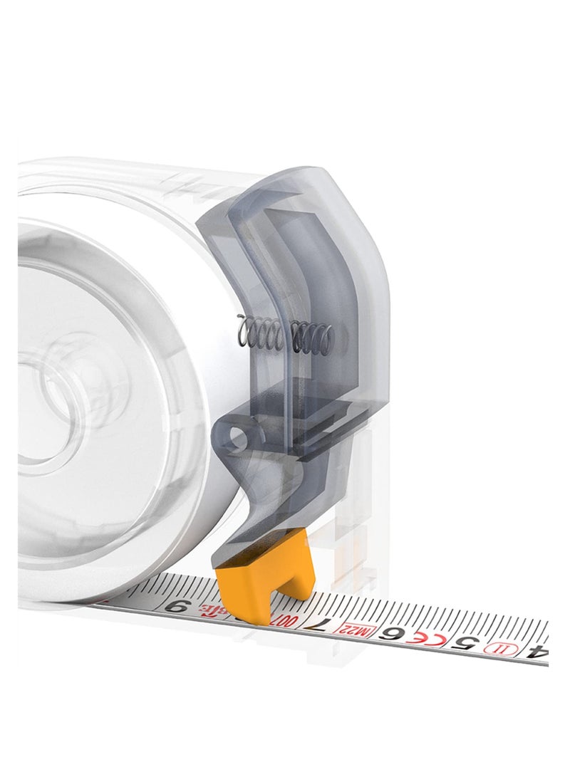 Self Lock Tape Measure, Retractable Measuring Tape, Precise Measurement, Great Stiffness, Shock Absorbent Base, Anti-Rust & Anti-Scratch, 10 Ft (3m)
