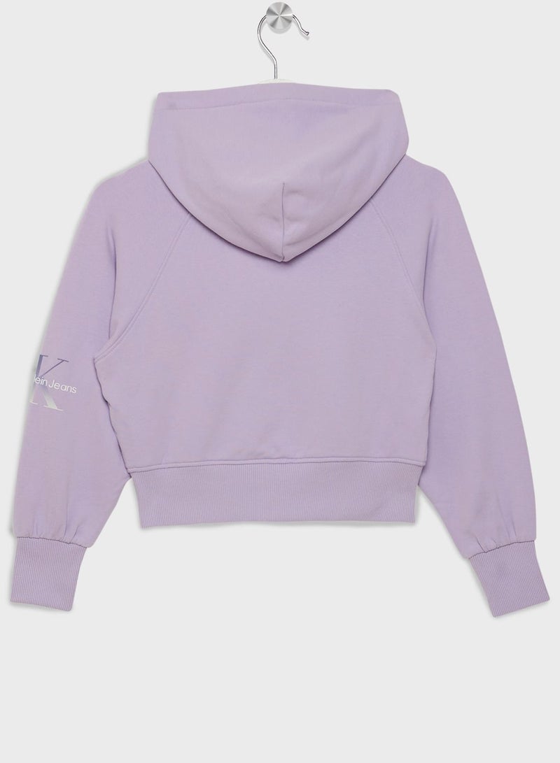 Kids Essential Zip Through Hoodie