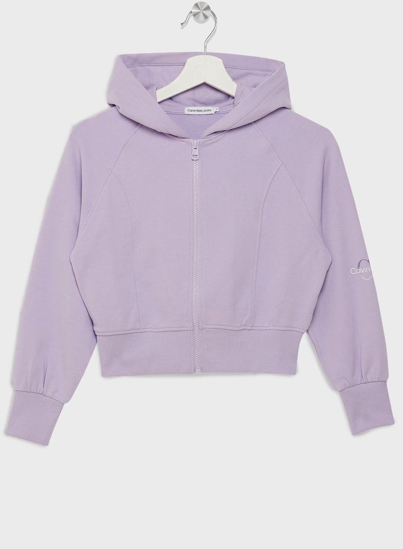 Kids Essential Zip Through Hoodie