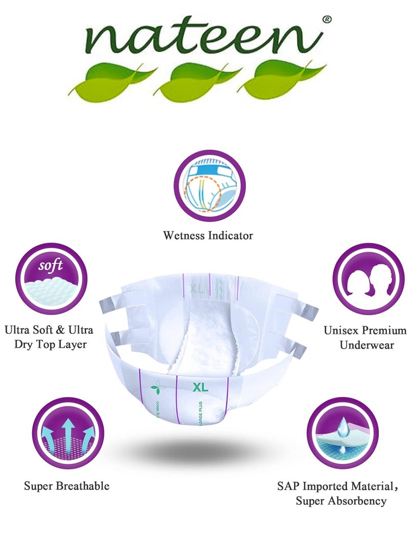 Pack Of 3 Combi Ultra Adult Diaper Brief Non Allergenic Fiber Super Comfort 30 Count
