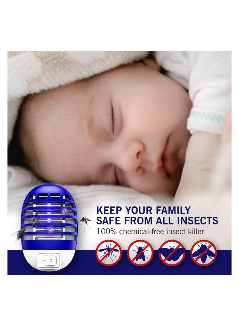 4 Pack Mosquito Killer, Electronic Bug Zapper, Blue