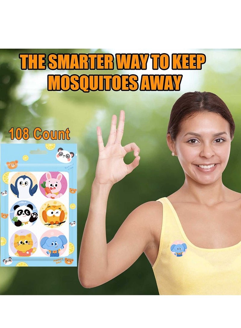 20 Packs 120 Sheets Mosquito Patches Stickers Natural Protection Patches Stickers for Kids Adults Protection