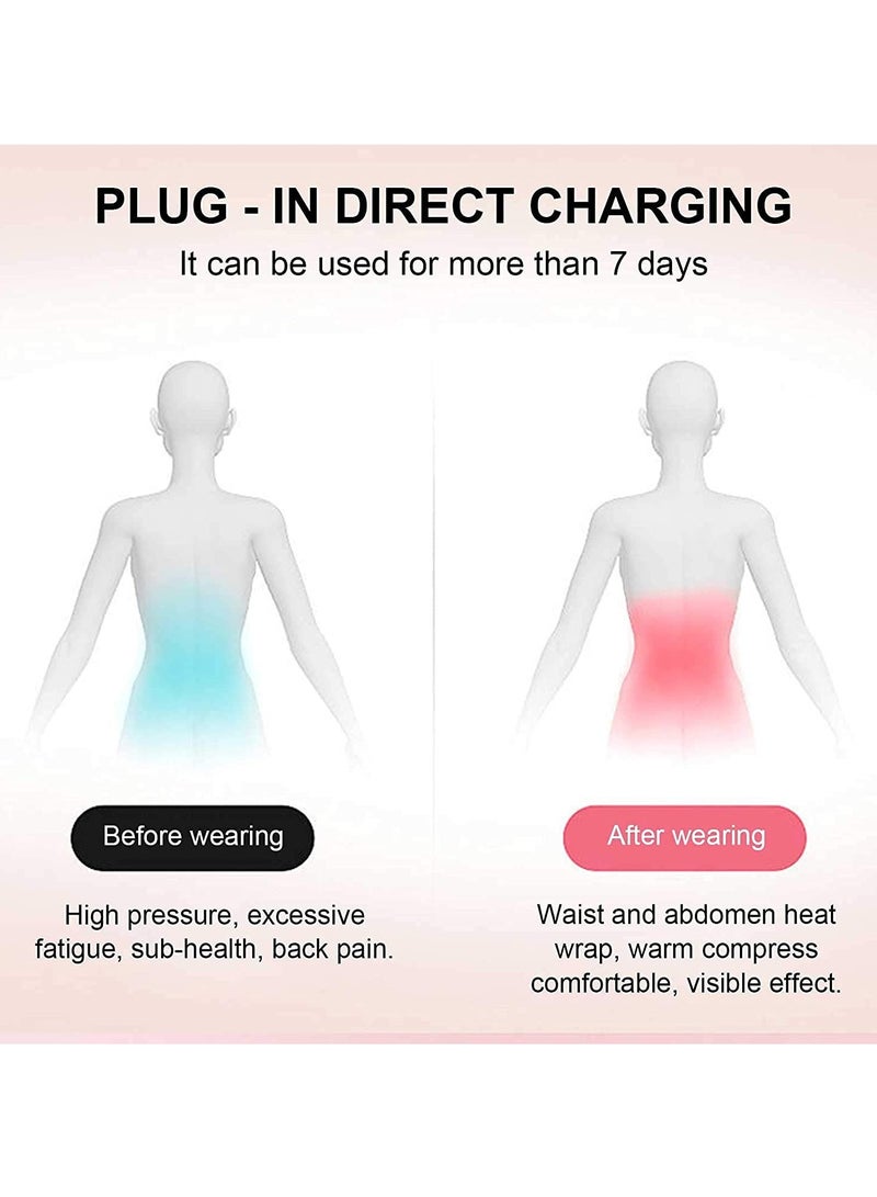 Rechargeable Electric Heating Pad for Menstrual Relief with 3 Heat Settings and Massage Modes for Quick Comfort Ideal Gift for Women