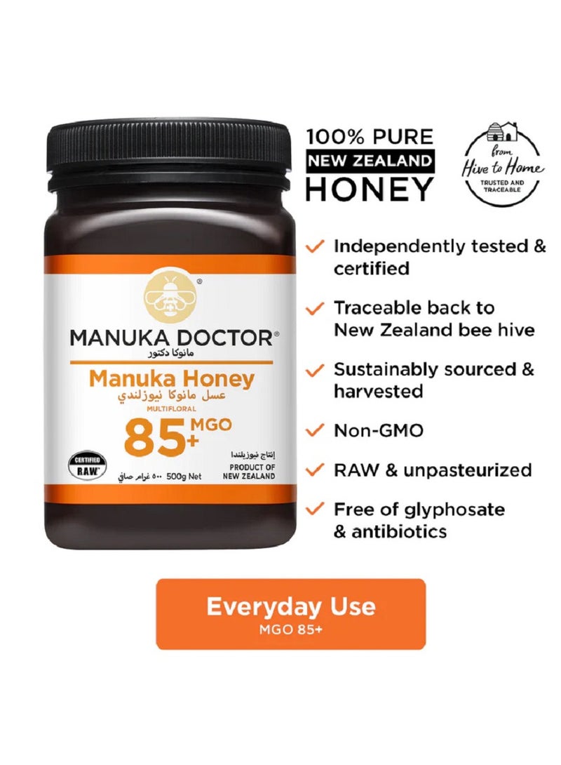 Multifloral Manuka Honey MGO 85+ 500g