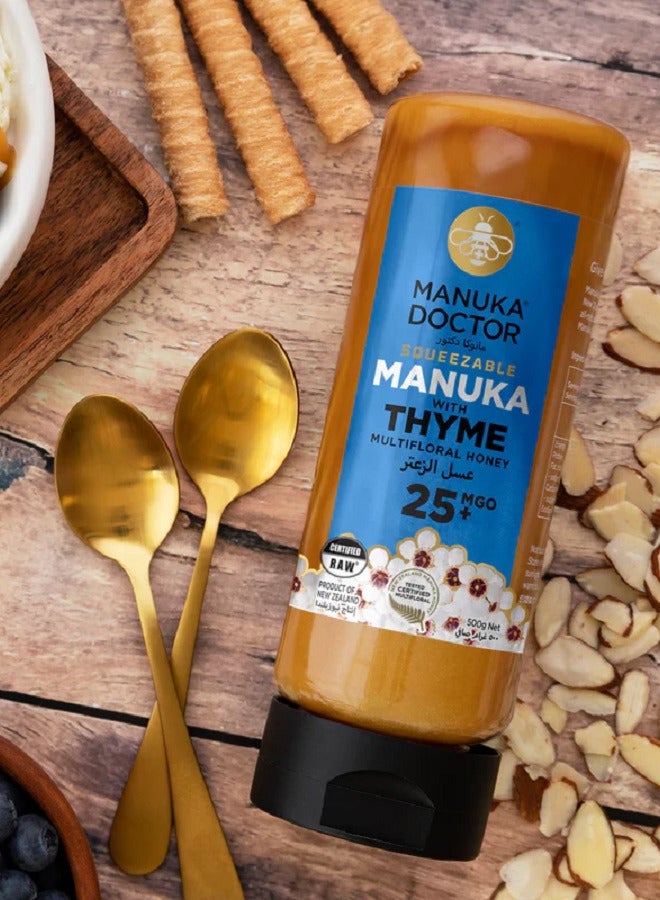 Manuka with Thyme MGO 25+ Honey Squeezable 500g