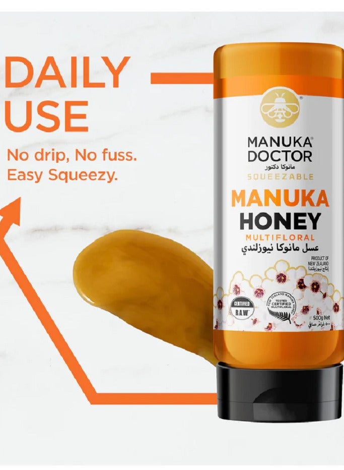 Multifloral Manuka Honey Squeezable 500g