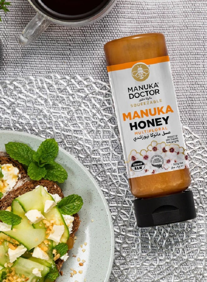 Multifloral Manuka Honey Squeezable 500g