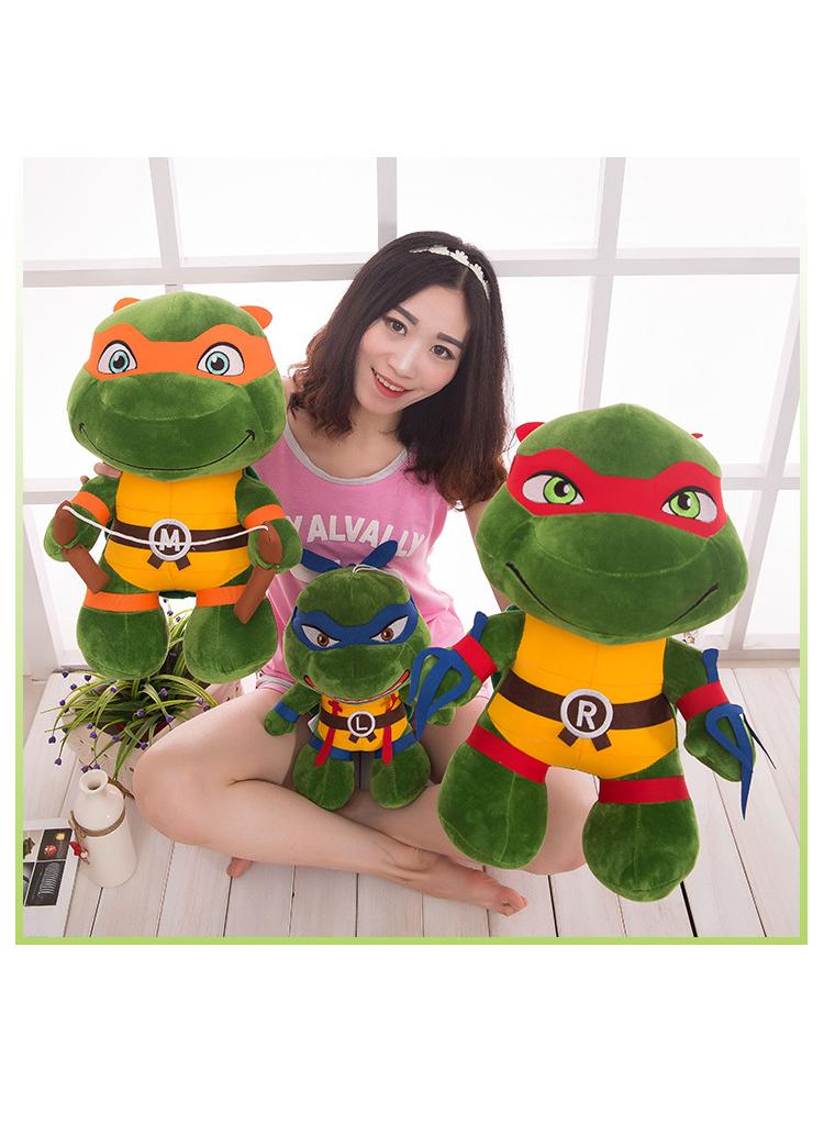 4-Piece Cartoon Teenage Mutant Ninja Turtles Plush Toys