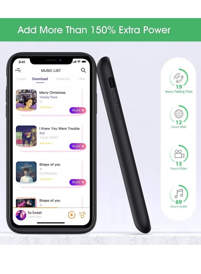 Battery Case for iPhone 11 Pro Max 4500mAh Protective Portable Charging Case Rechargeable Extended Battery Pack Power Backup Case Cover for iPhone 11 Pro Max