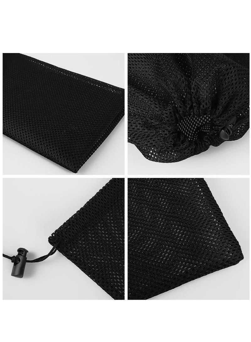 Pump Barrier Bag, Pond Mesh Pump Filter Bag with Drawstring, for Pond Biofilters Aquarium Filtration and Outdoor Swimming Pool, Black Media Bags