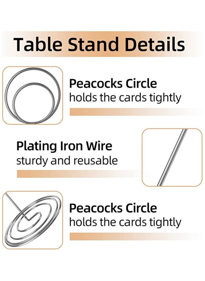 20 Pack Table Number Holders - Versatile Place Card Holders for Weddings, Birthdays, Baby Showers & Parties - Perfect Photo Picture Holders for Event Decoration