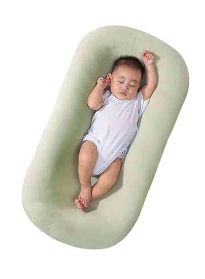 Baby Snuggle Me Lounger, 0 - 24 Months, Green 80*45cm