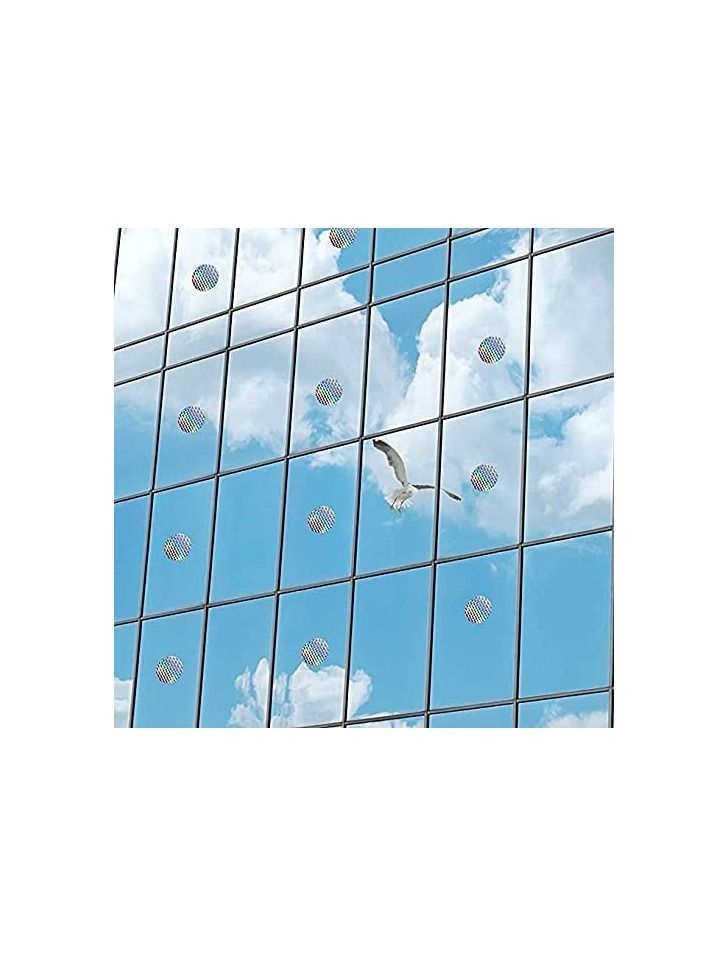 40 Pieces Bird Collision Stickers for Window,Anti-Collision Alert Stickers Alert Window Clings Prevent Birds from Hitting Windows