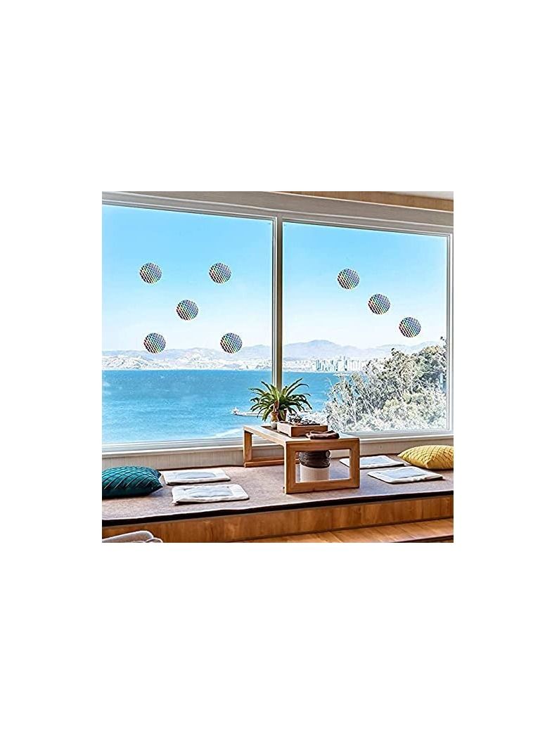 40 Pieces Bird Collision Stickers for Window,Anti-Collision Alert Stickers Alert Window Clings Prevent Birds from Hitting Windows