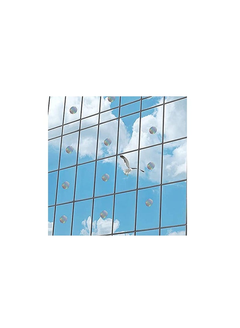 40 Pieces Bird Collision Stickers for Window,Anti-Collision Alert Stickers Alert Window Clings Prevent Birds from Hitting Windows