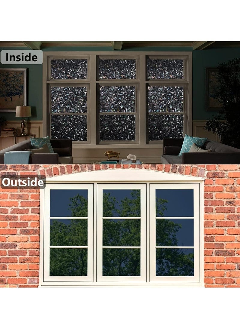 Ultimate Blackout Window Film - Static Cling, 100% UV Blocking, Two-Way Privacy, Easy Install & Remove - Decorative, Versatile Window Tint for Home & Office (11.8 x 78.7 inches)