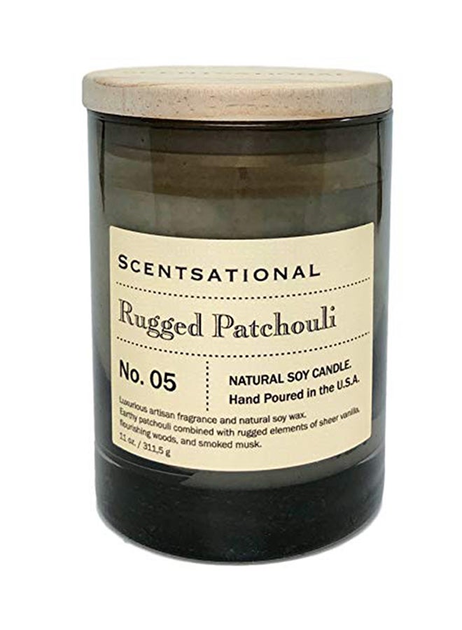 Rugged Patchouli Scented Candle Off White 7x5.1x3.6inch