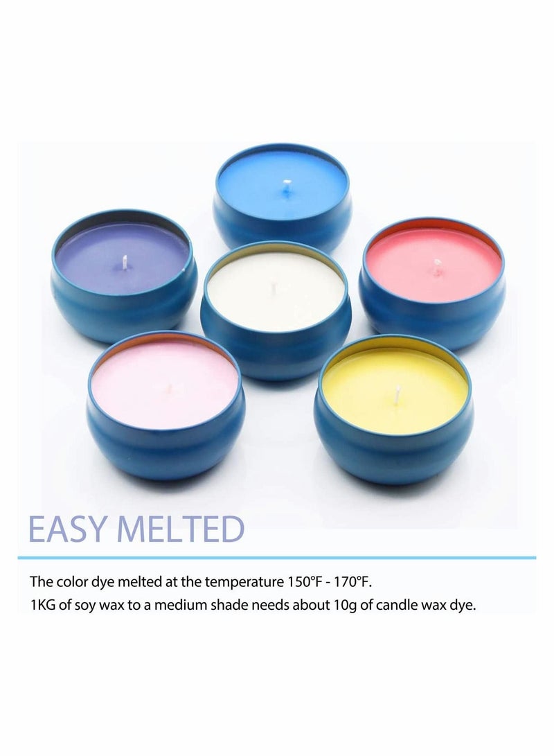 Candle Dye for Soy Wax Wax Dye Color Chips for Candle Making Cruelty-Free and Vegan Safe and Natural 16 Colors