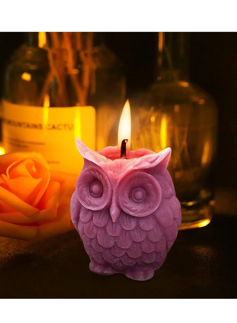 3D Owl Silicone Candle Moulds Soap Making Mould Cake Decorating Fondant Chocolate Candy Baking Animal Shape